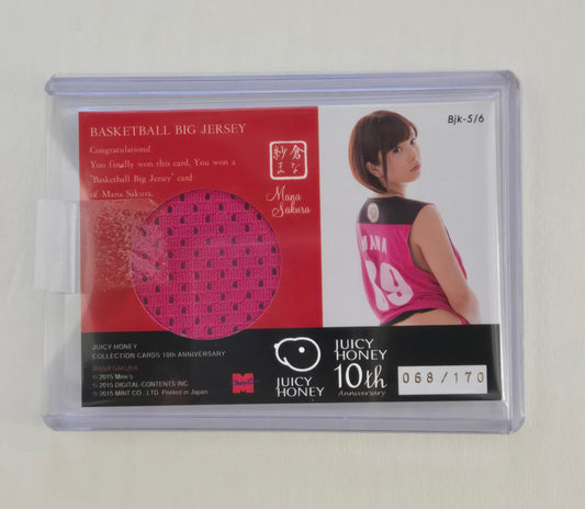 Mana Sakura Big Jersey (Costume Worn) BJK 5/6 (068/170) Juicy Honey 2015 - 10th Anniversary