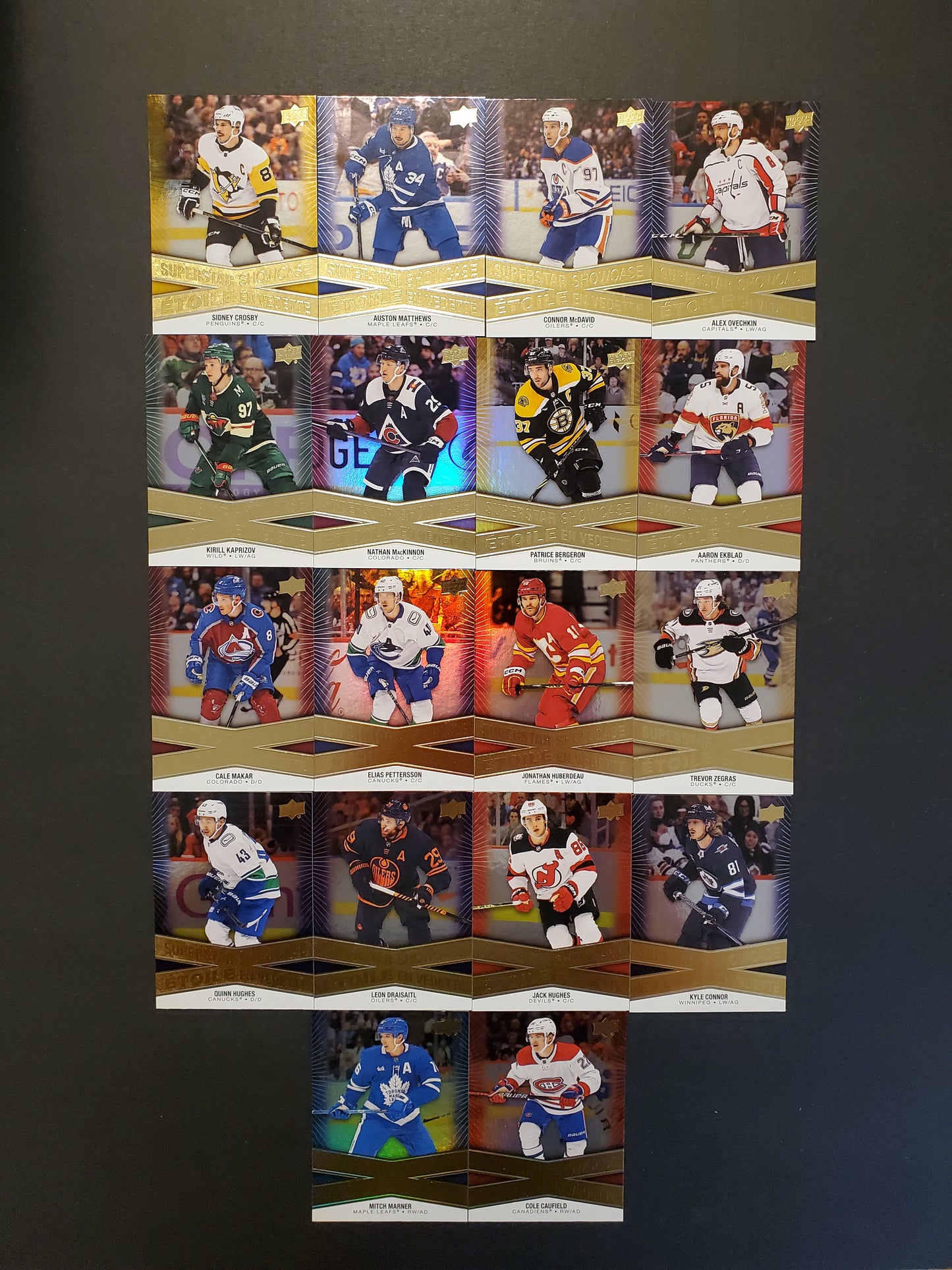 2023-24 Tim Hortons UD Superstar Showcase Set SS-1 to SS-18