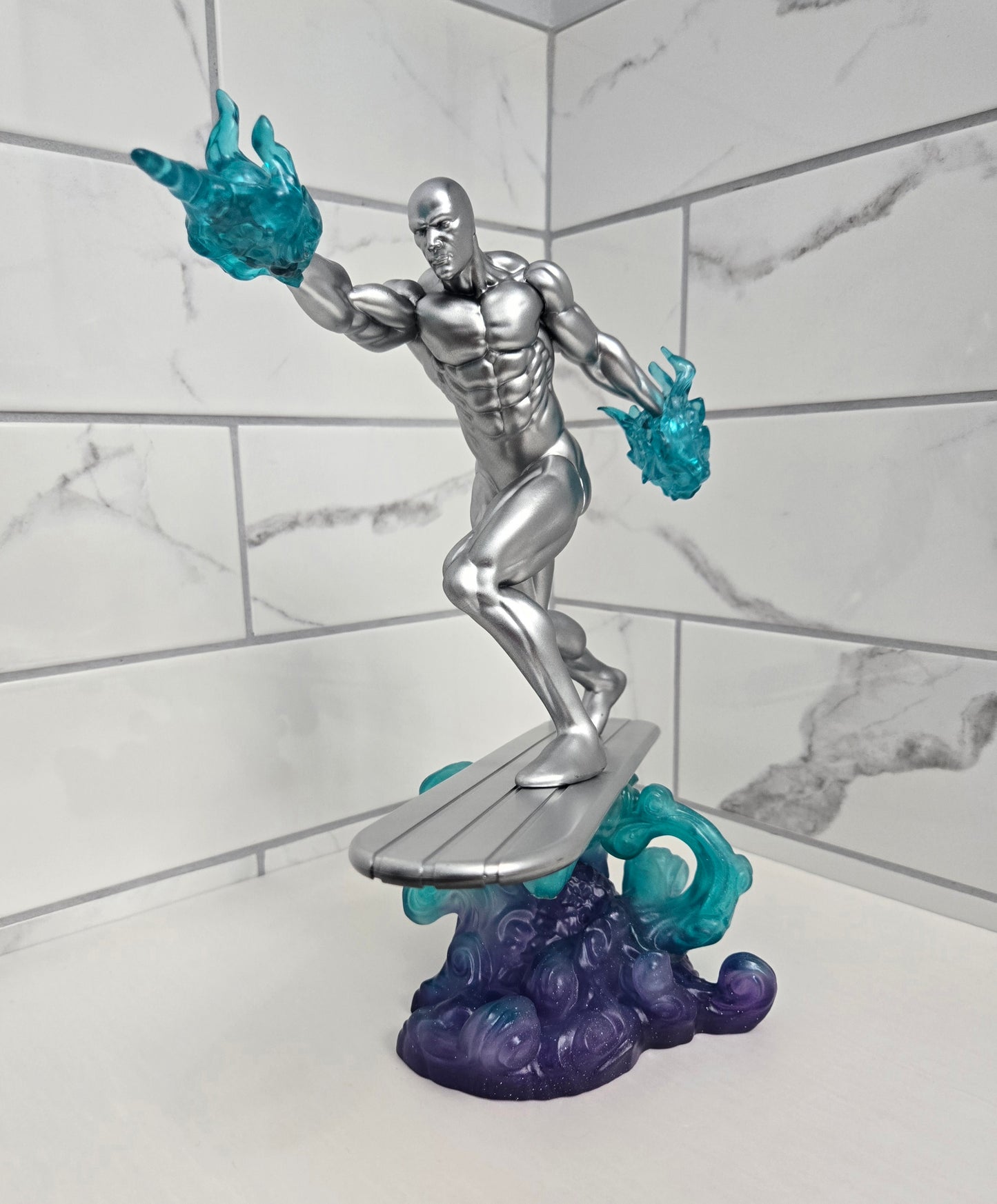 Silver Surfer PVC Diorama Statue 10" Marvel Comics