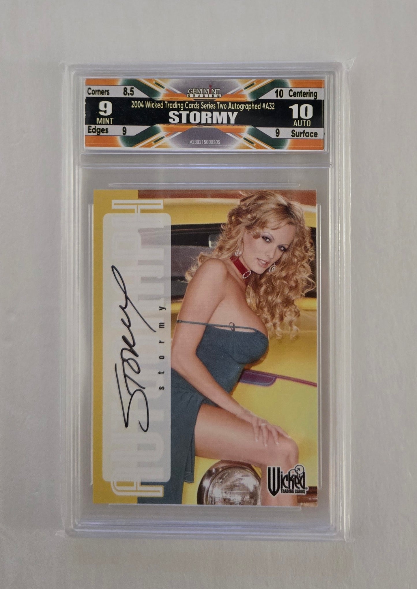 Stormy Daniels - 2004 Wicked Pictures Autograph Signature (A-32) PSA CGC BGS GMG