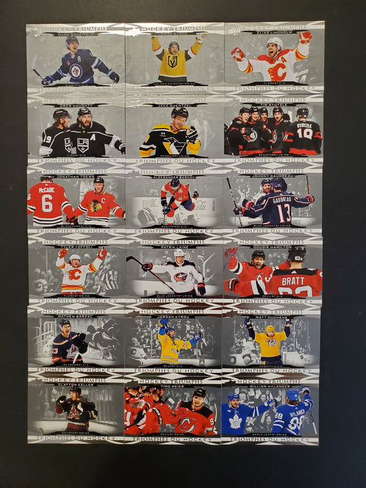 2023-24 Tim Hortons UD Hockey Triumphs Set HT-1 to HT-18