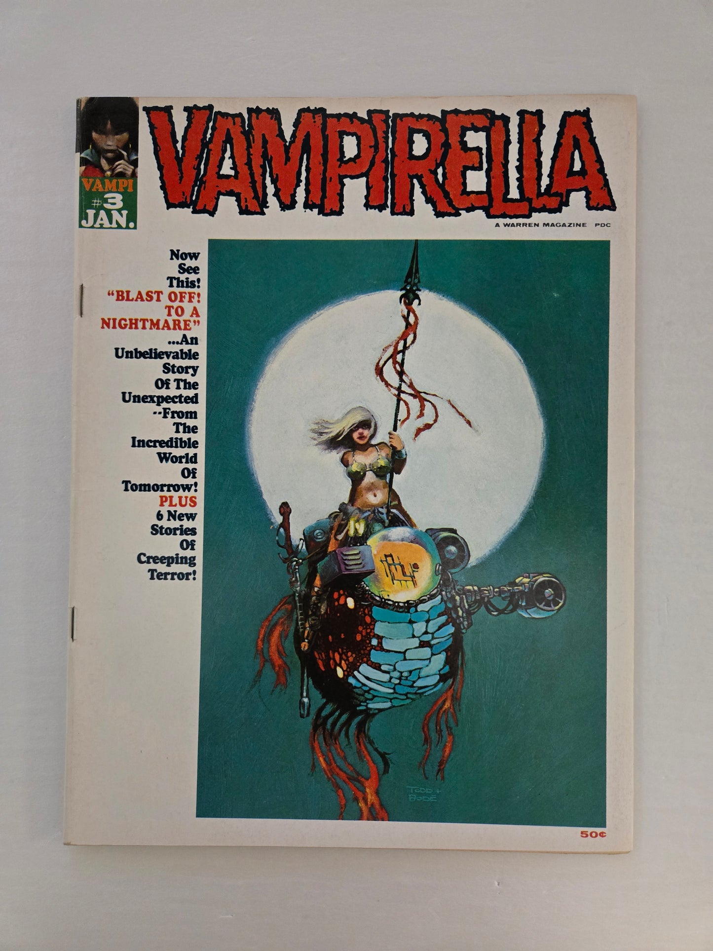 Vampirella # 3 (1970) Warren Magazine - Low Distribution