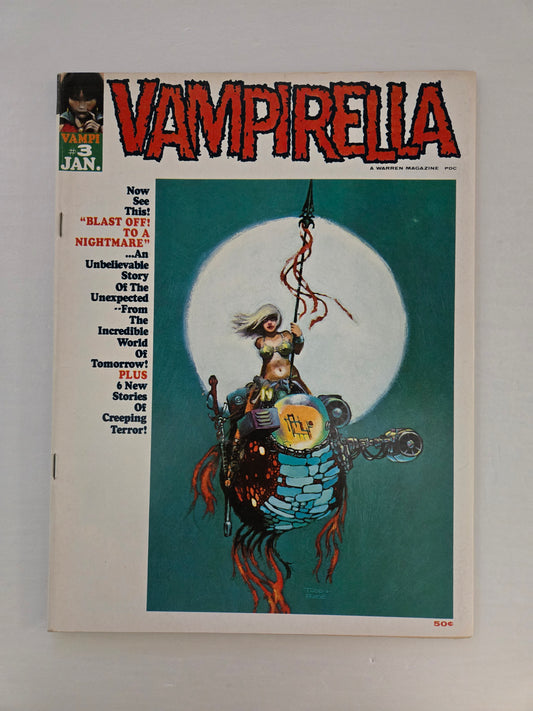 Vampirella # 3 (1970) Warren Magazine - Low Distribution