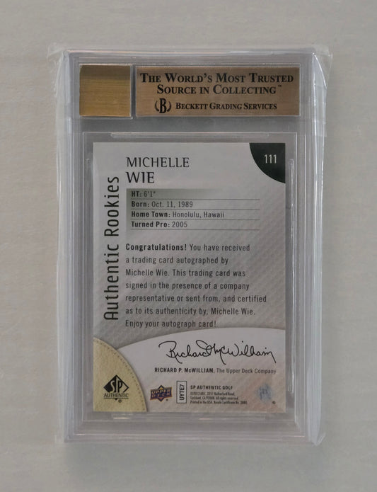 Michelle Wie RC Auto | 2014 SP Authentic 255/299 | Graded BGS 9.5 Gem Mint